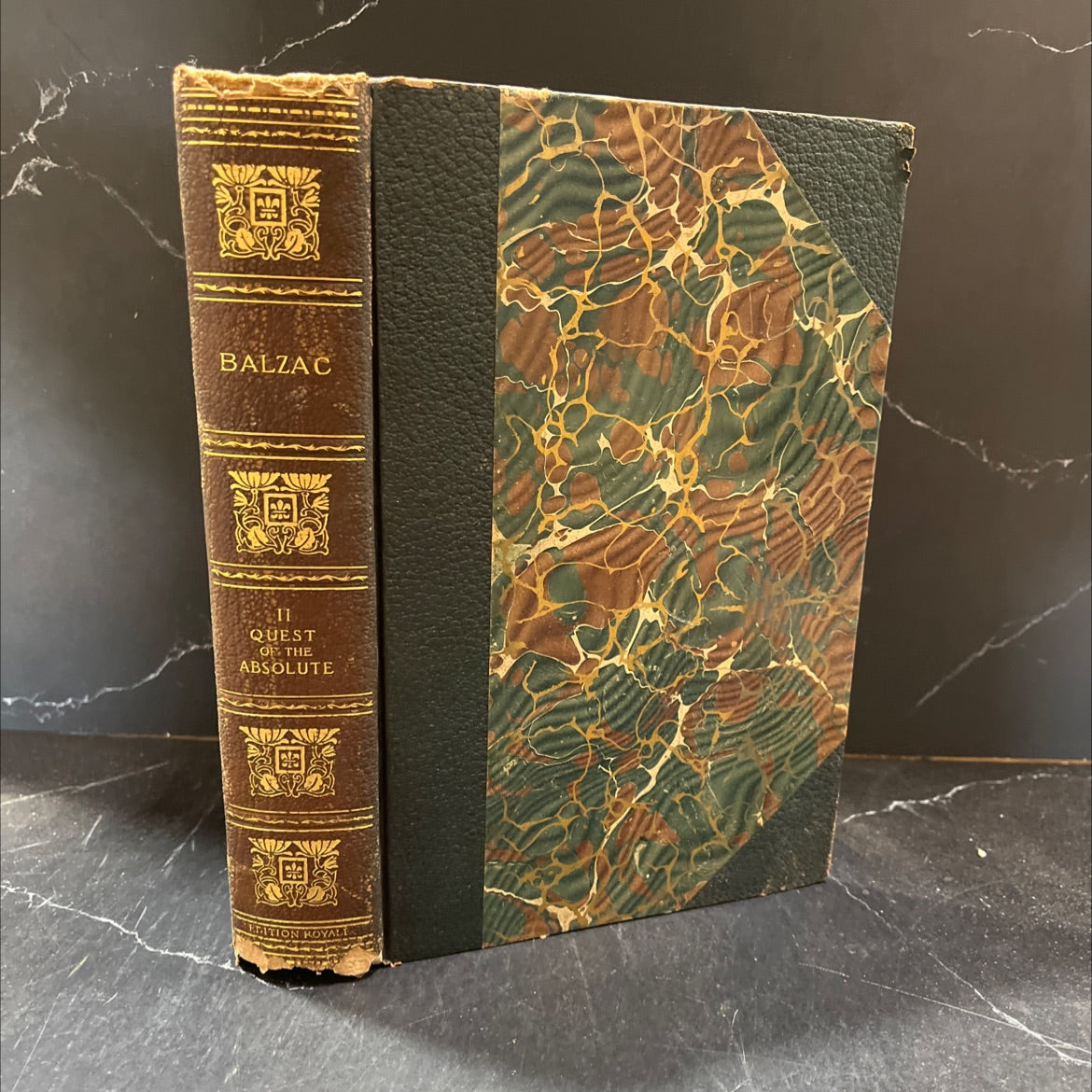 the quest of the absolute and other stories book, by honoré de balzac, 1970 Leather image 1