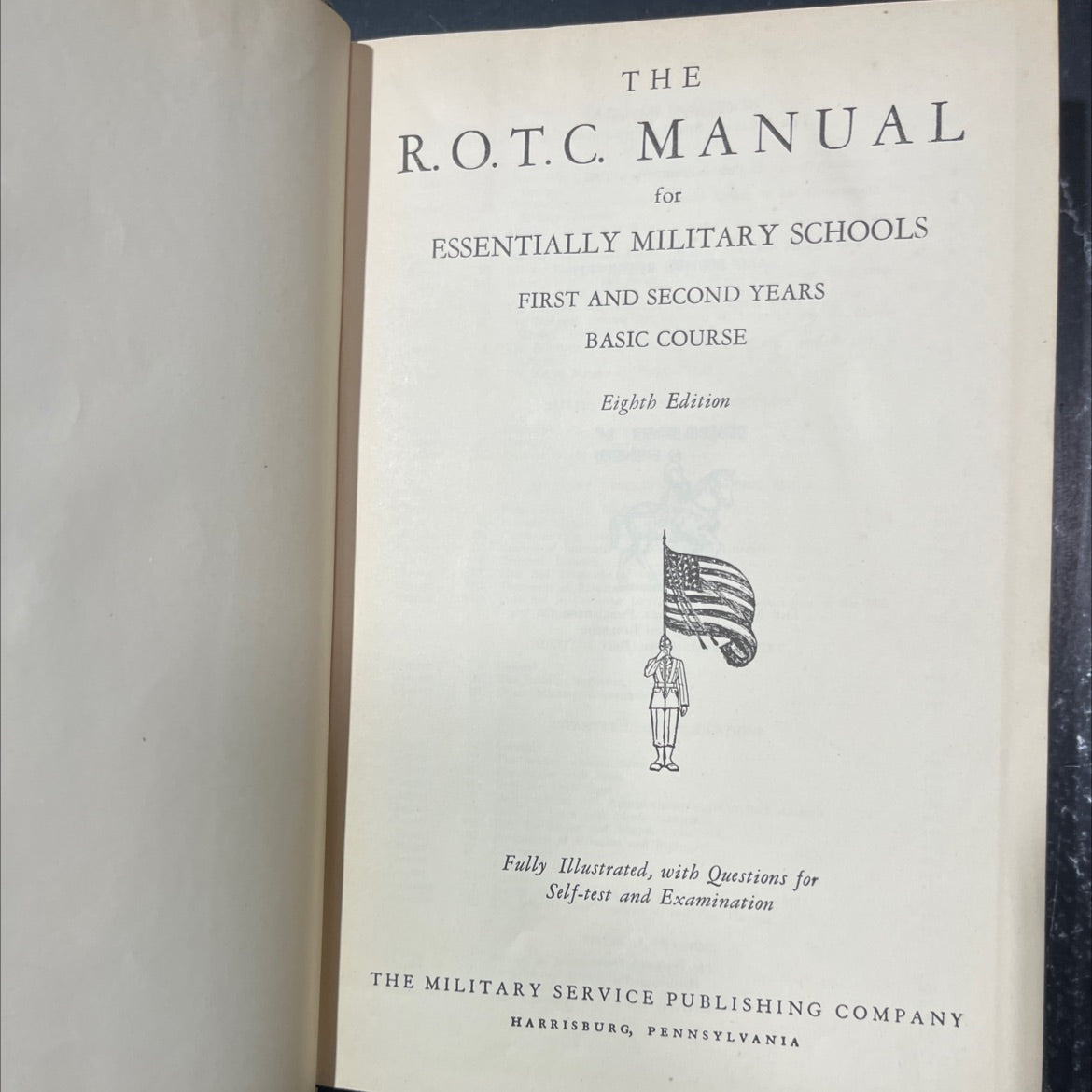 the r. o.t. c. manual for essentially military schools first and second years basic course book, by unknown, 1942 image 2