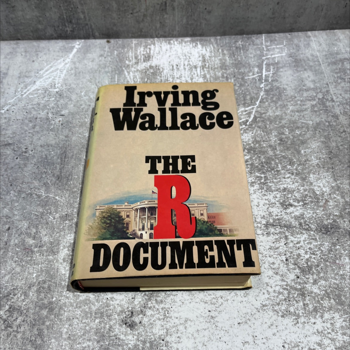 the r document book, by irving wallace, 1976 Hardcover image 1