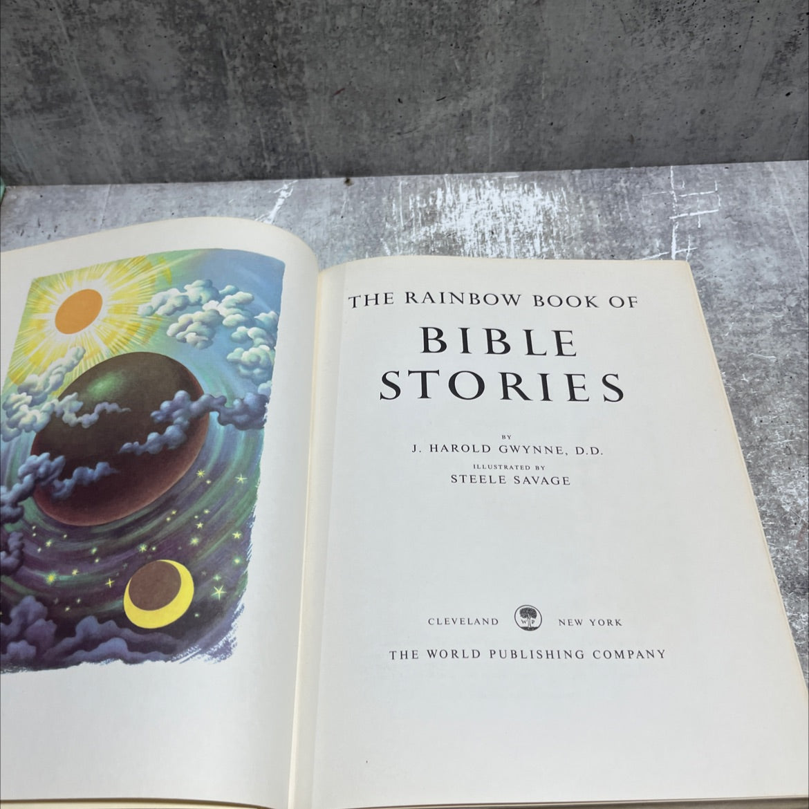 the rainbow book of bible stories book, by j. harold gwynne, d.d., 1970 Hardcover image 2