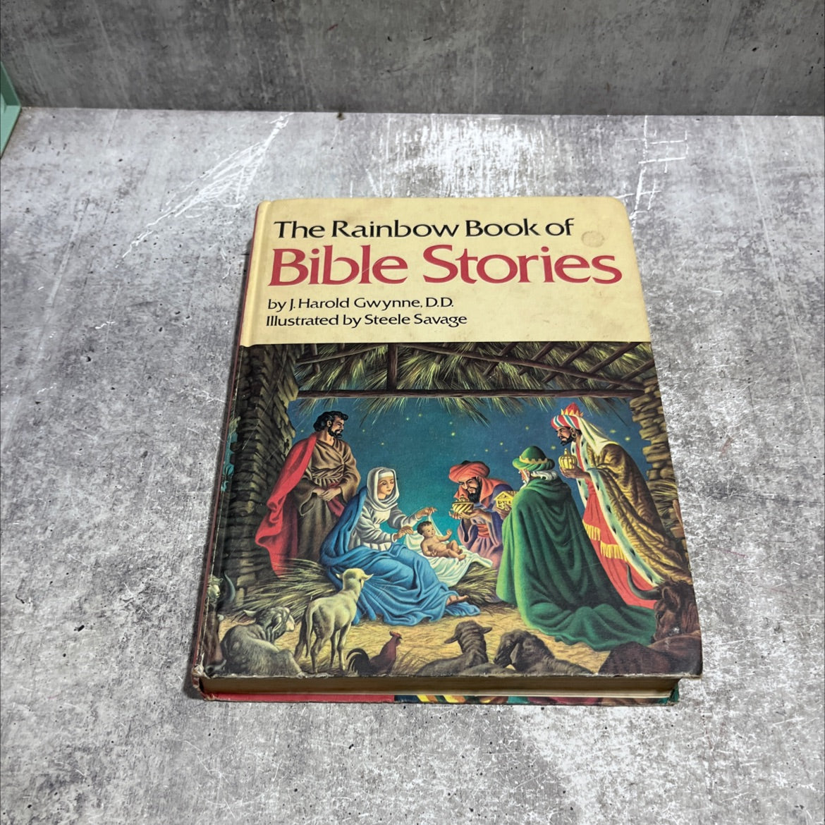 the rainbow book of bible stories book, by j. harold gwynne, d.d., 1970 Hardcover image 1