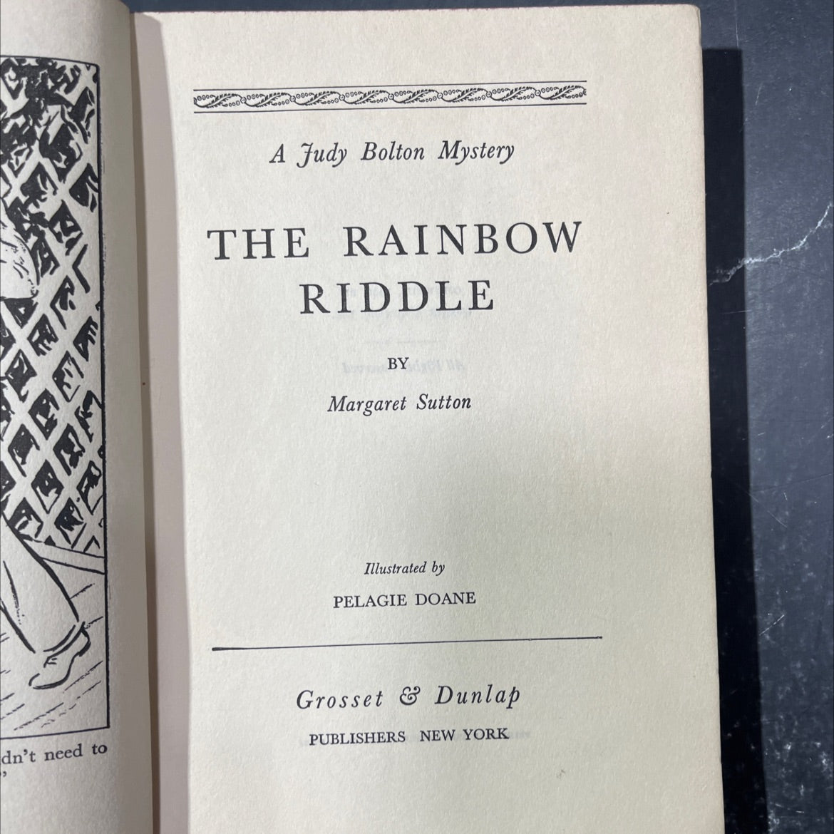 the rainbow riddle book, by Margaret Sutton, 1946 Hardcover image 2