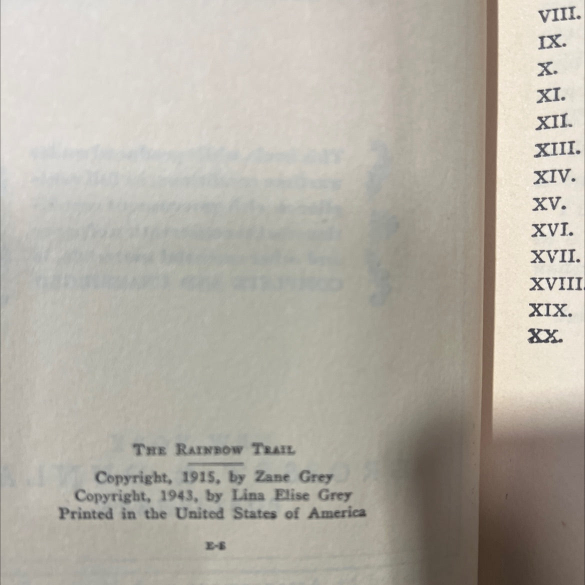 the rainbow trail book, by zane grey, 1943 Hardcover image 3