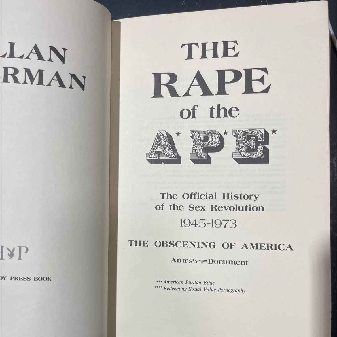 the rape of the hyp dy press book the official history of the sex revolution 1945-1973 book, by unknown, 1973 Hardcover image 2