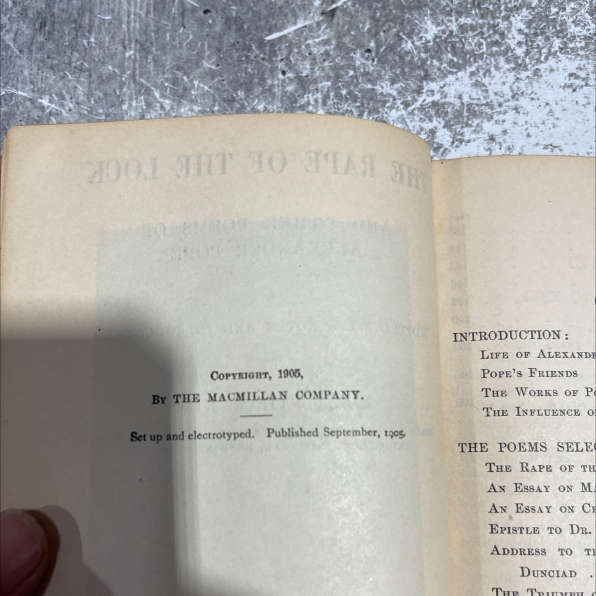 the rape of the lock and other poems of alexander pope book, by alexander pope, 1927 Hardcover image 3