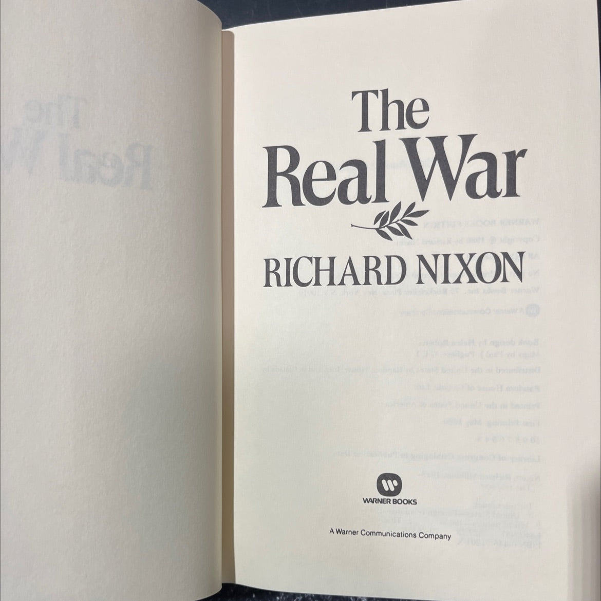 the real war book, by Richard Nixon, 1980 Hardcover image 2