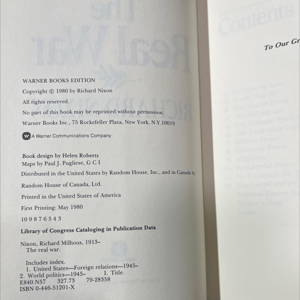 the real war book, by Richard Nixon, 1980 Hardcover image 3