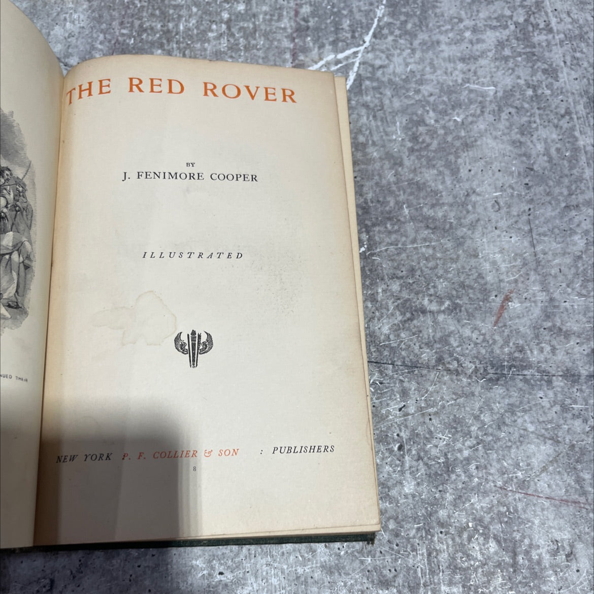 the red rover book, by j. fenimore cooper, unknown Hardcover image 2