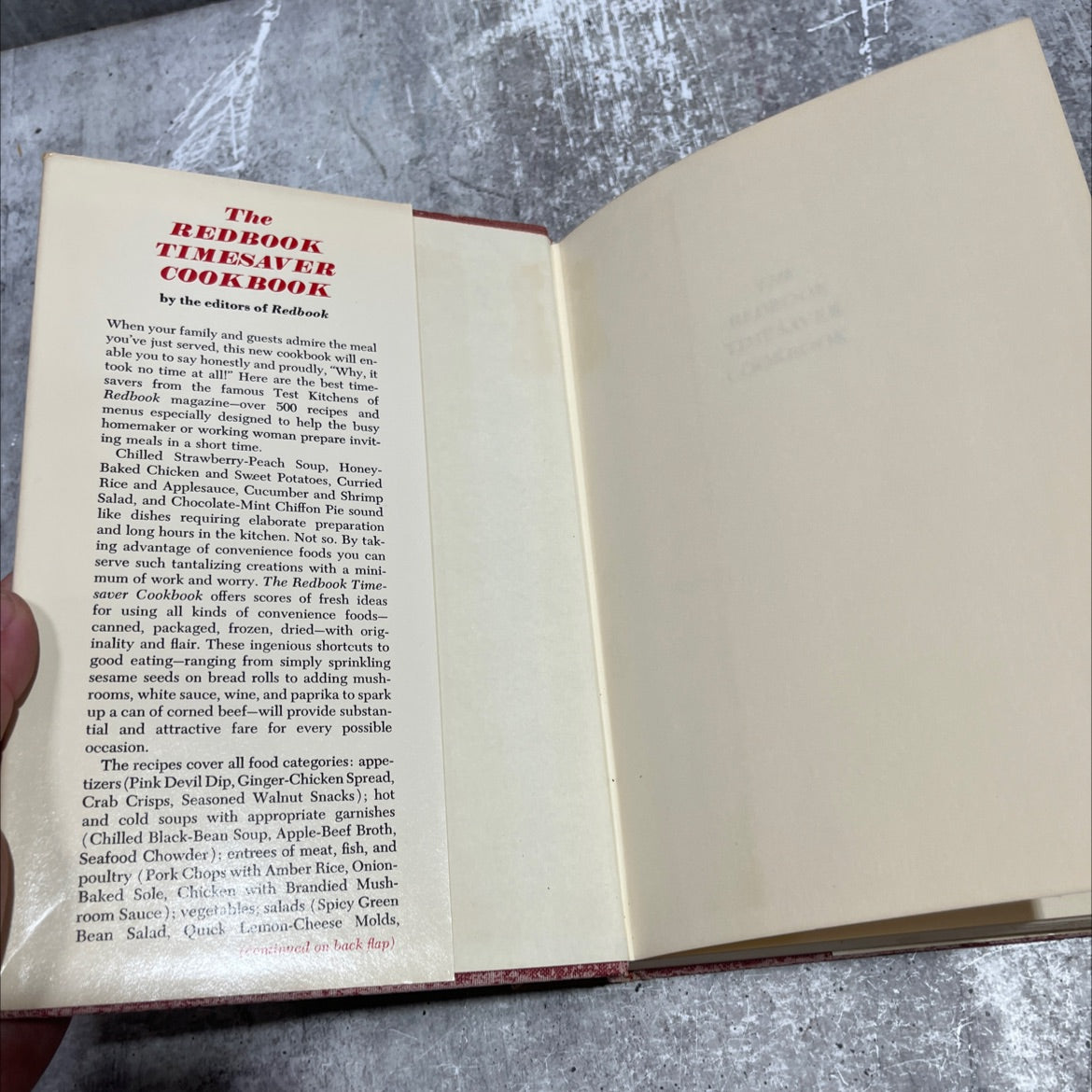 the redbook timesaver cookbook book, by editors of redbook, 1972 Hardcover image 4
