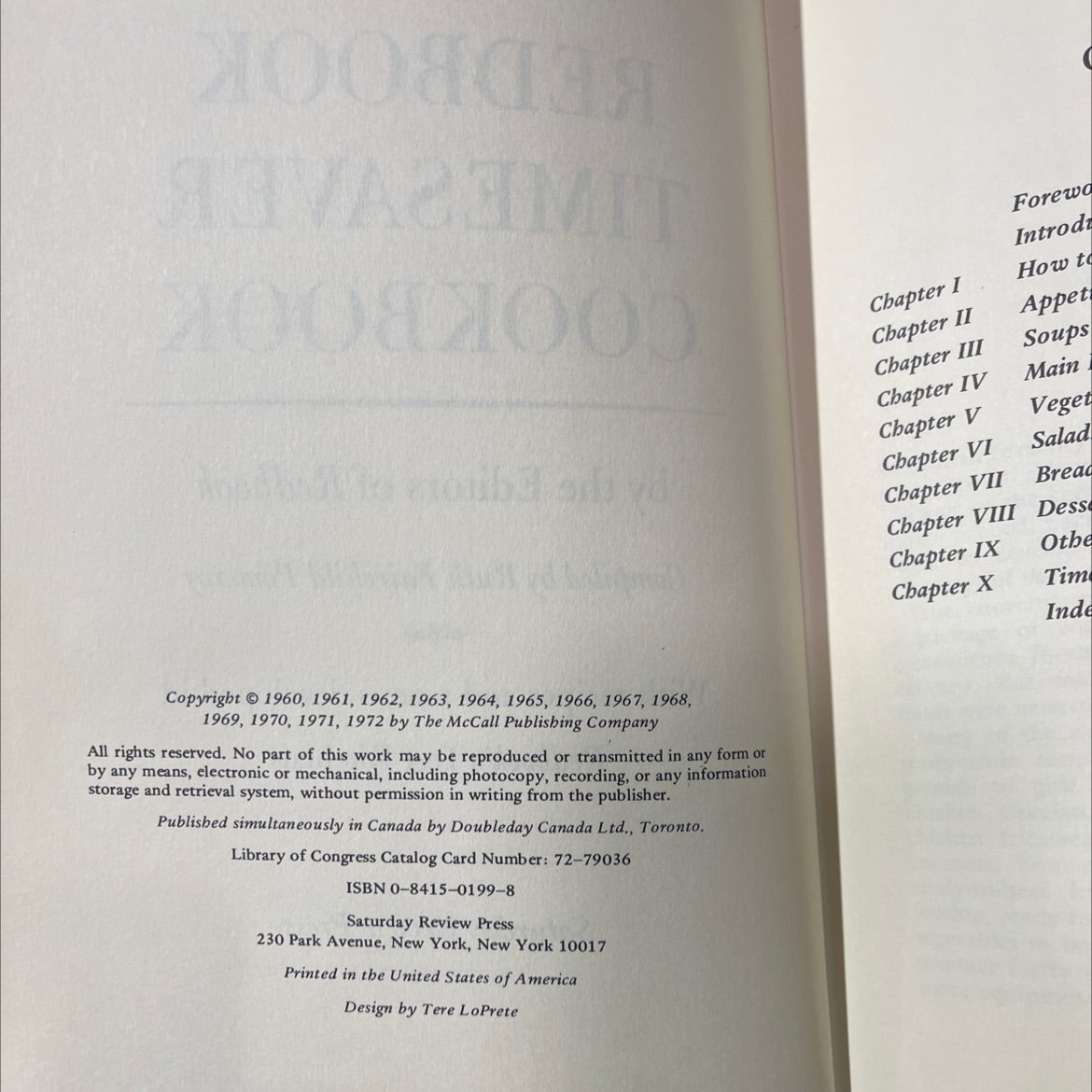 the redbook timesaver cookbook book, by editors of redbook, compiled by ruth fairchild pomeroy, 1972 Hardcover image 3