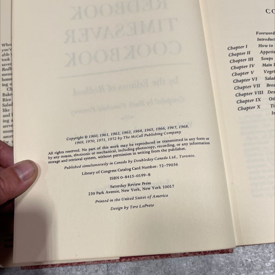 the redbook timesaver cookbook book, by editors of redbook, 1972 Hardcover image 3