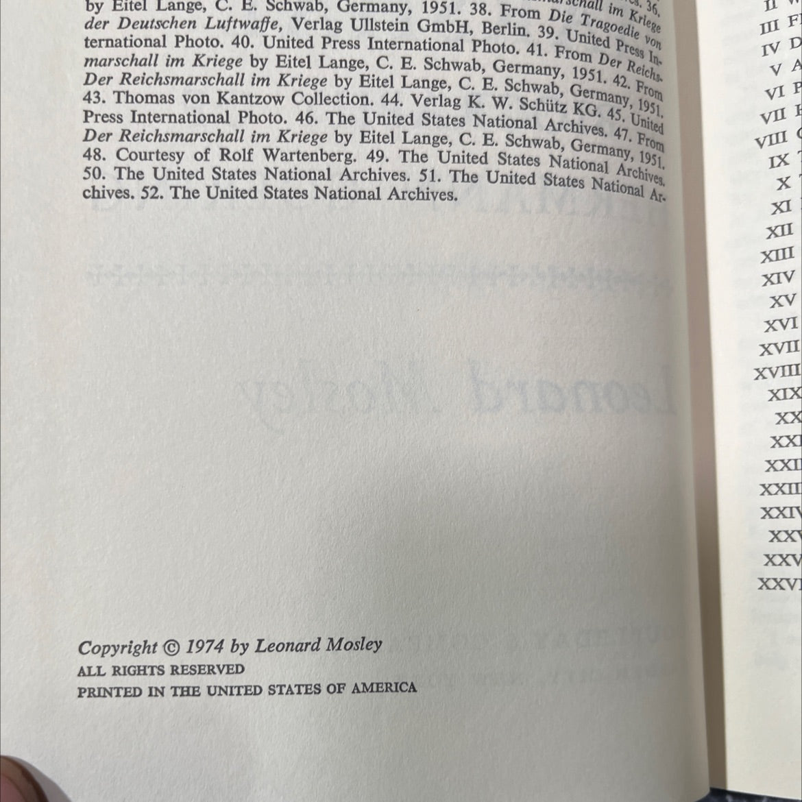 the reich marshal a biography of hermann goering book, by Leonard Mosley, 1974 Hardcover image 3