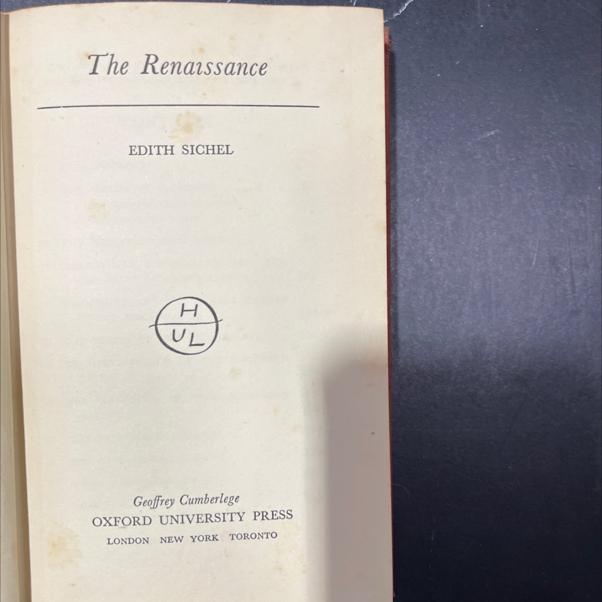 the renaissance book, by edith sichel, 1948 Hardcover image 2