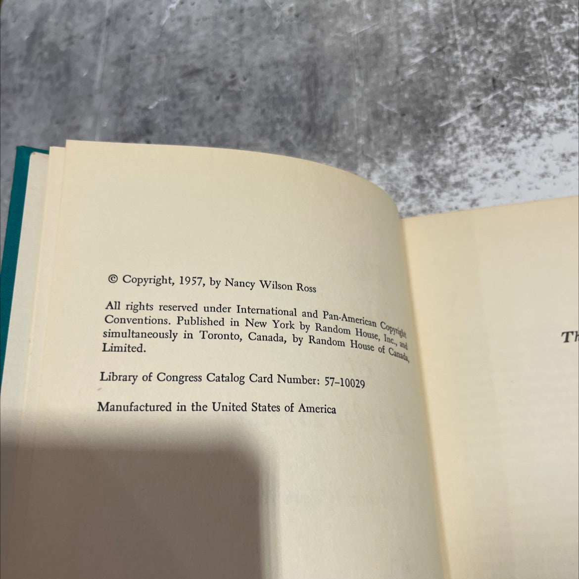the return of lady brace book, by nancy wilson ross, 1957 Hardcover image 3