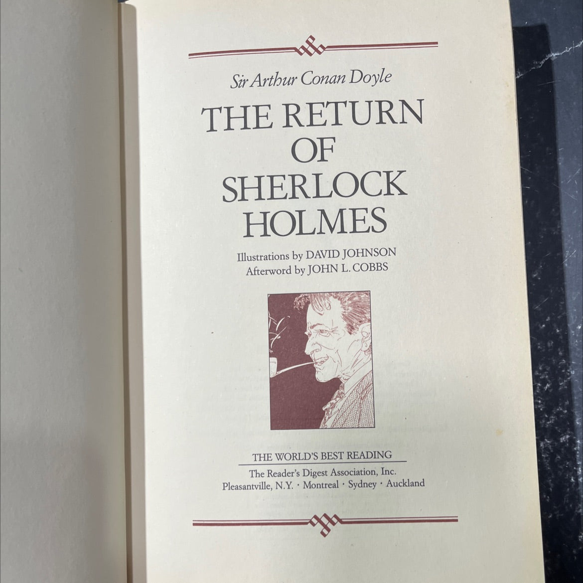 the return of sherlock holmes book, by sir arthur conan doyle, 1991 Hardcover image 2