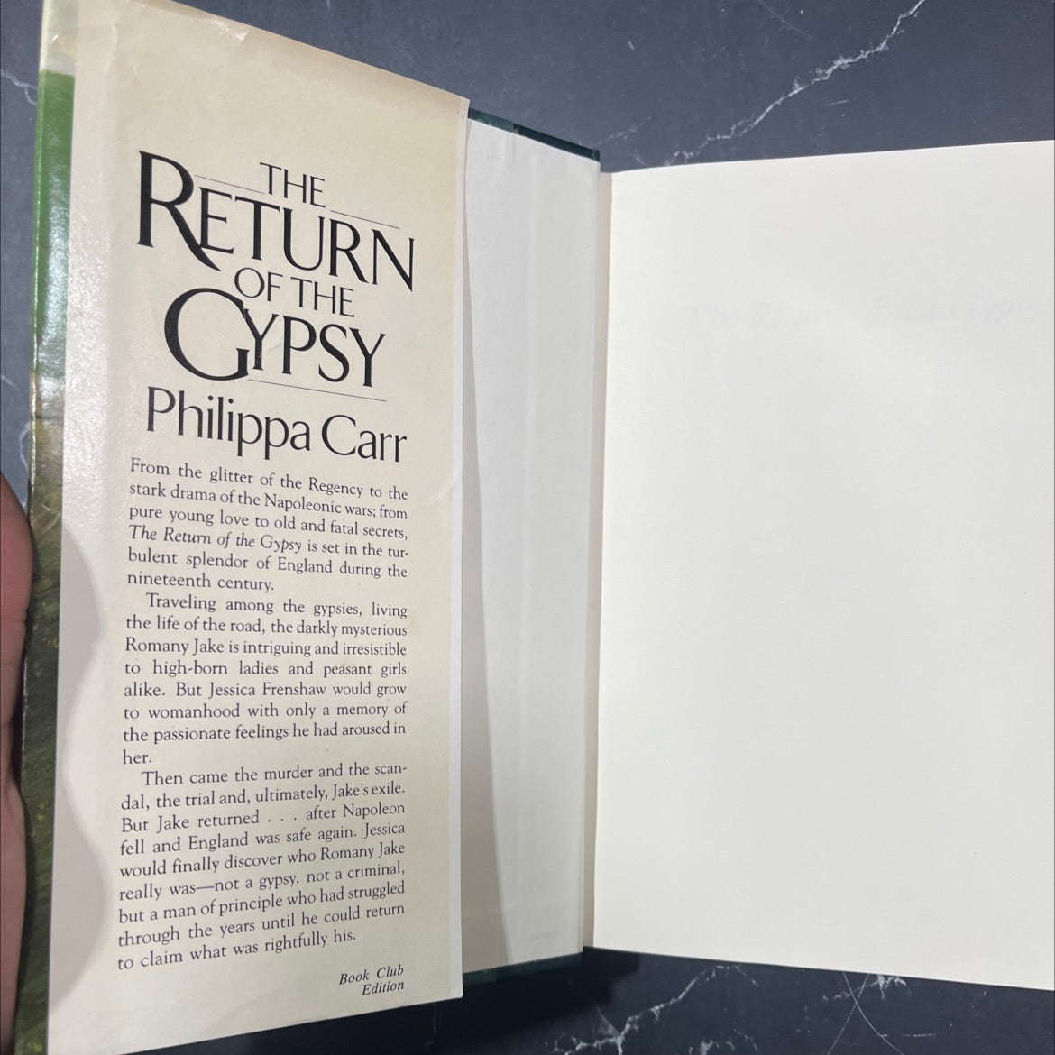 the return of the gypsy book, by Philippa Carr, 1985 Hardcover image 4