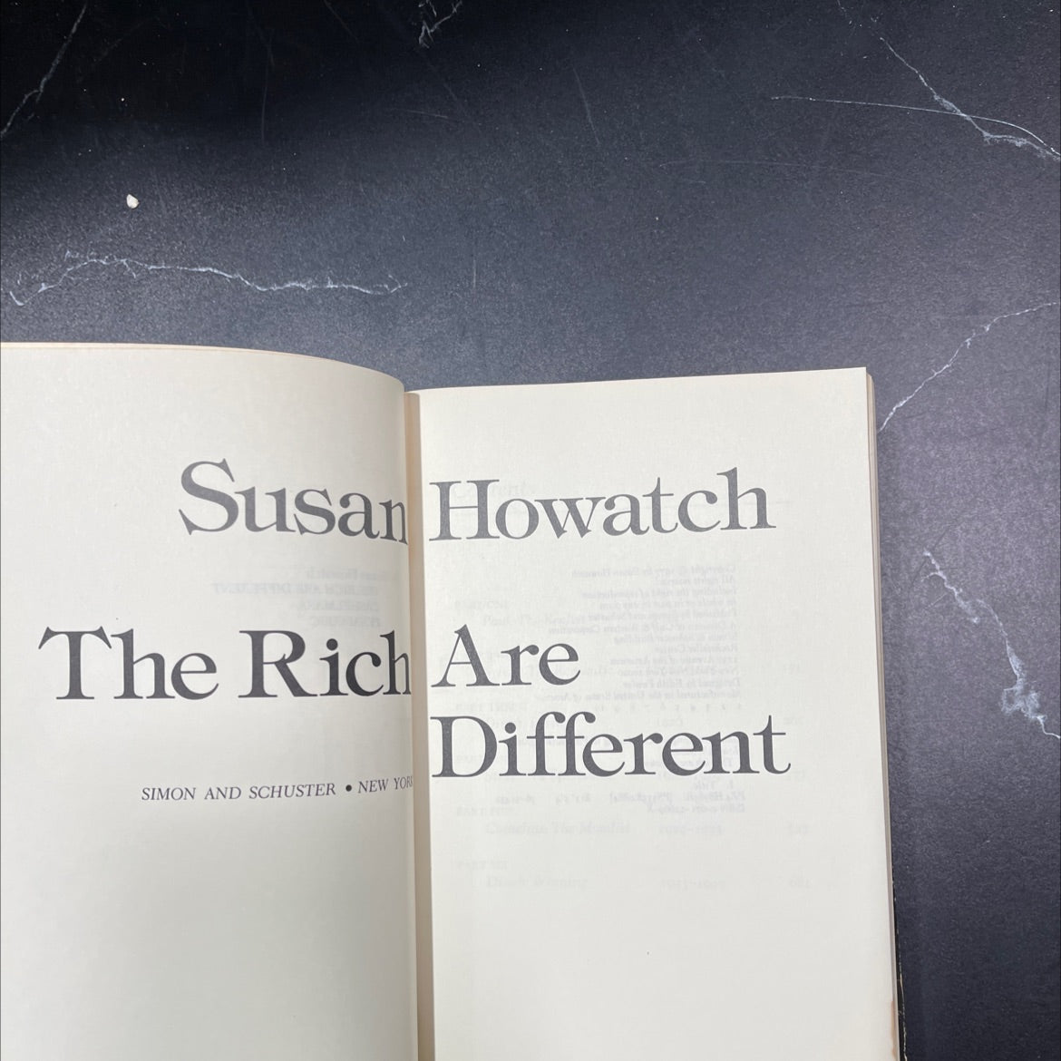 the rich are different book, by Susan Howatch, 1977 Hardcover, Vintage, Heavily Used image 2