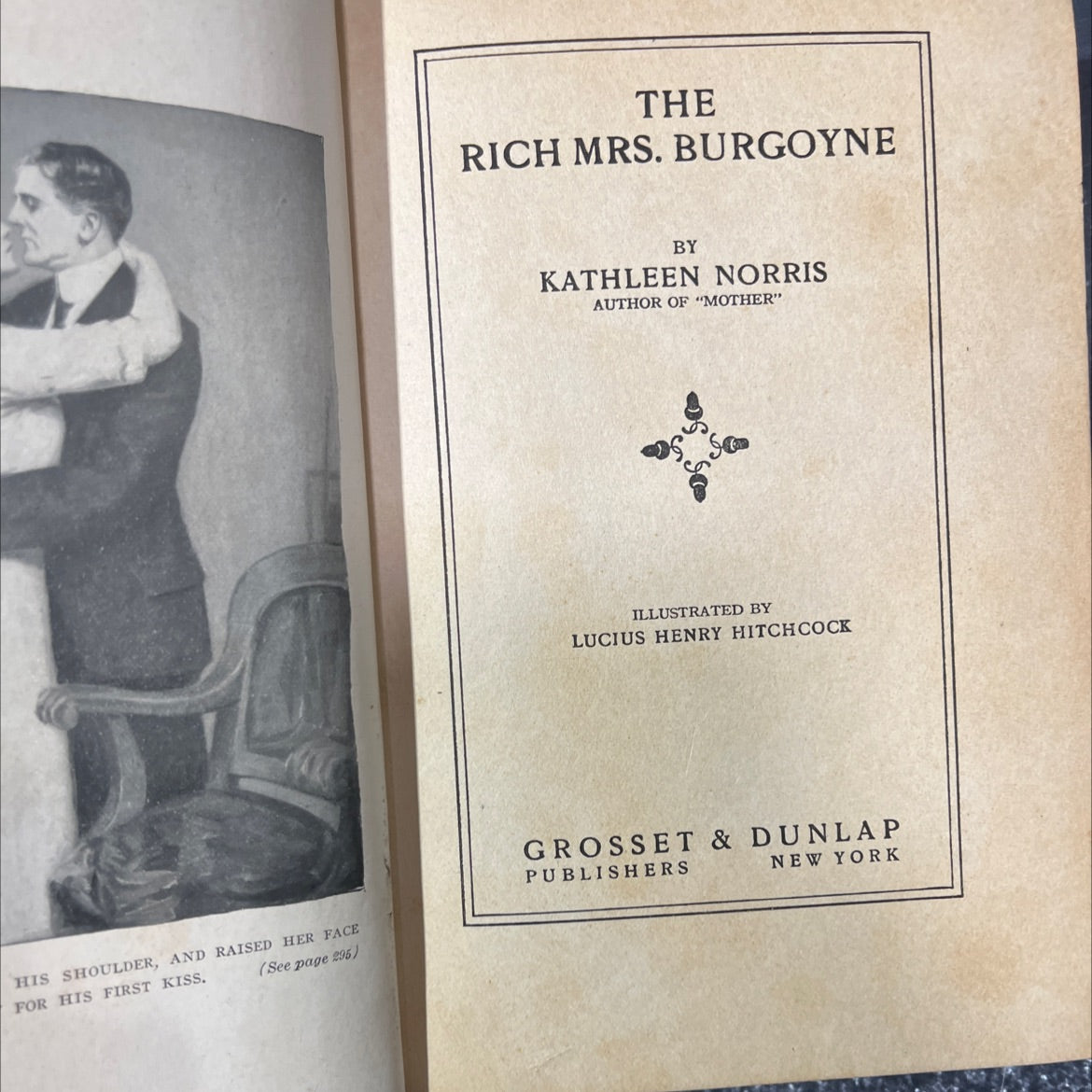 the rich mrs. burgoyne book, by kathleen norris, 1912 Hardcover image 2