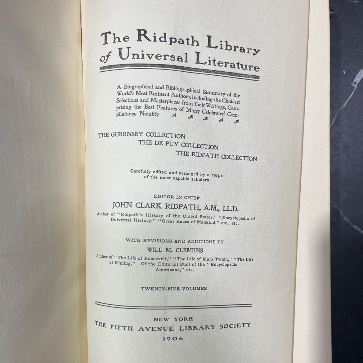 the ridpath library of universal literature book, by john clark ridpath, 1906 Leather image 3