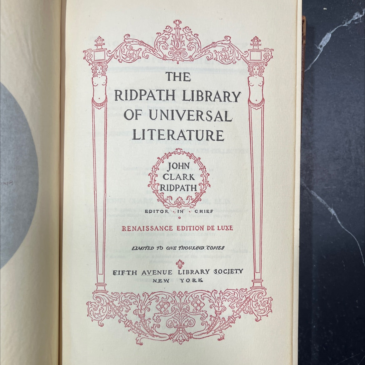 the ridpath library of universal literature book, by john clark ridpath, 1906 Leather image 2