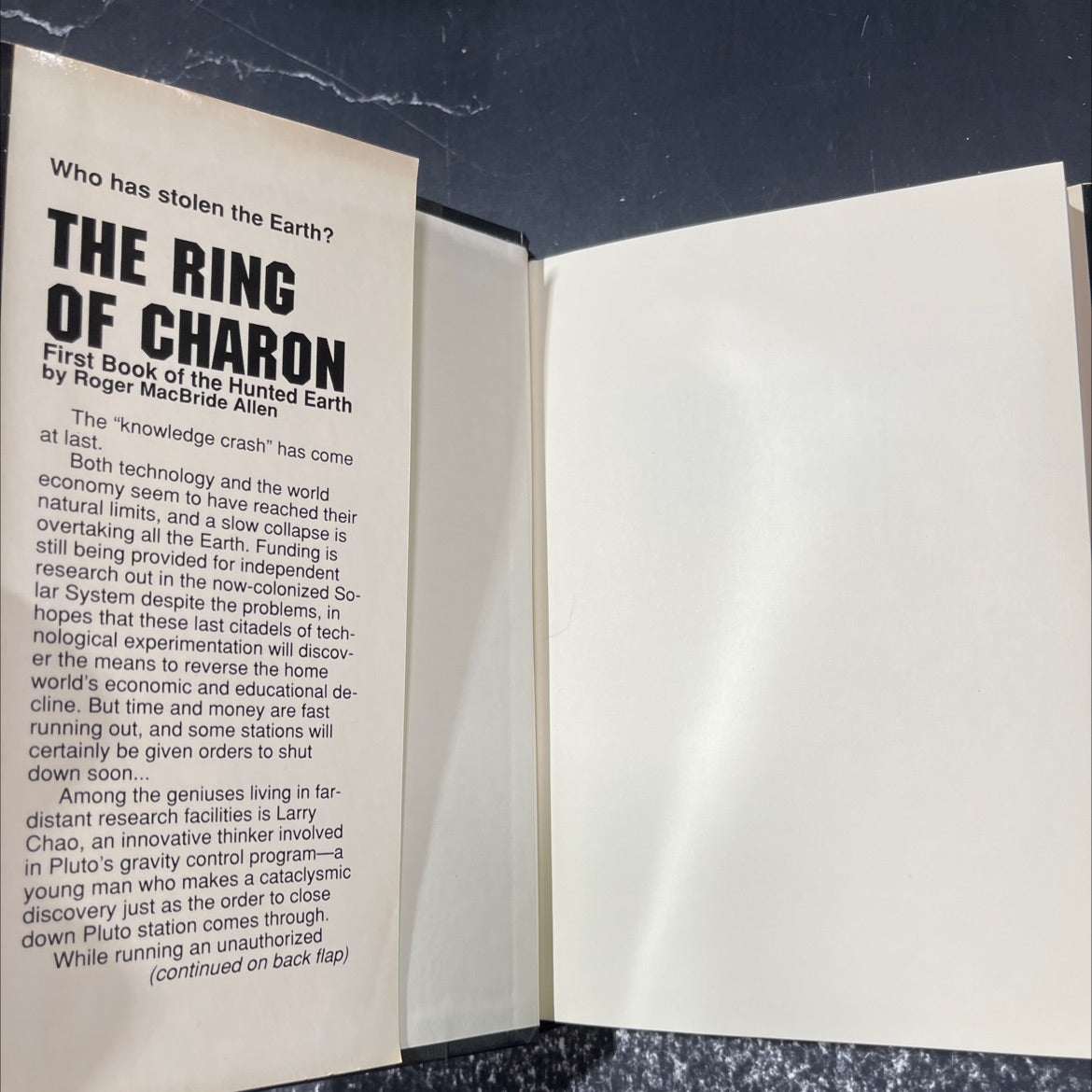 the ring of charon book, by roger macbride allen, 1990 Hardcover image 4