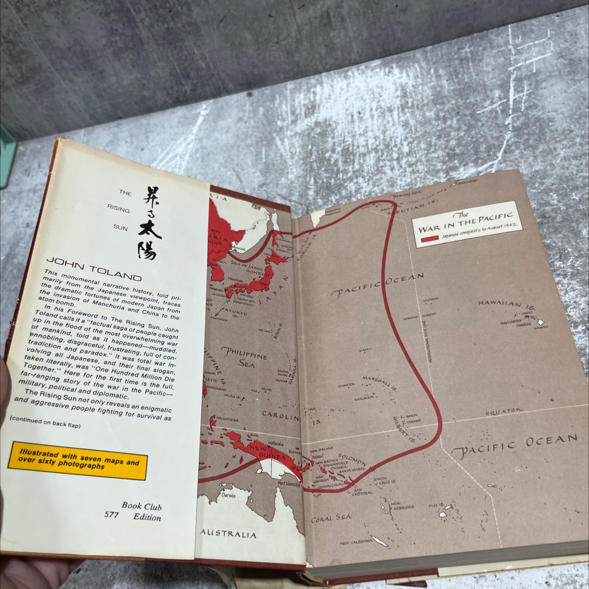 the rising sun the decline and fall of the japanese empire 1936-1945 book, by john toland, 1970 Hardcover image 4