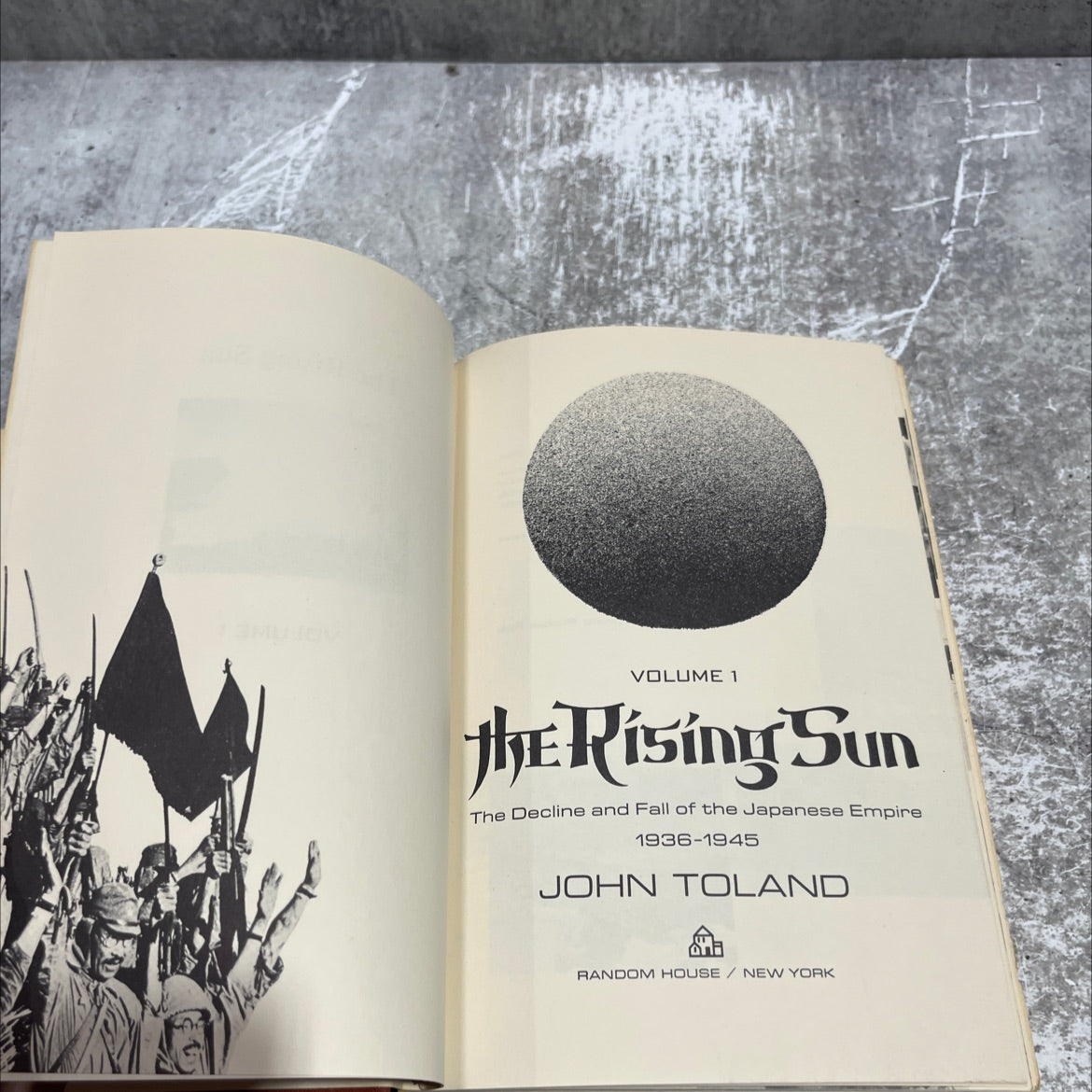 the rising sun the decline and fall of the japanese empire 1936-1945 book, by john toland, 1970 Hardcover image 2