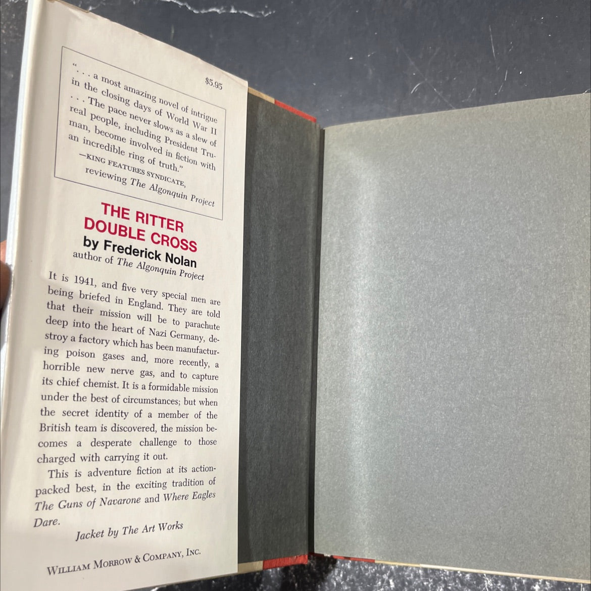 the ritter double cross book, by Frederick Nolan, 1975 Hardcover image 4