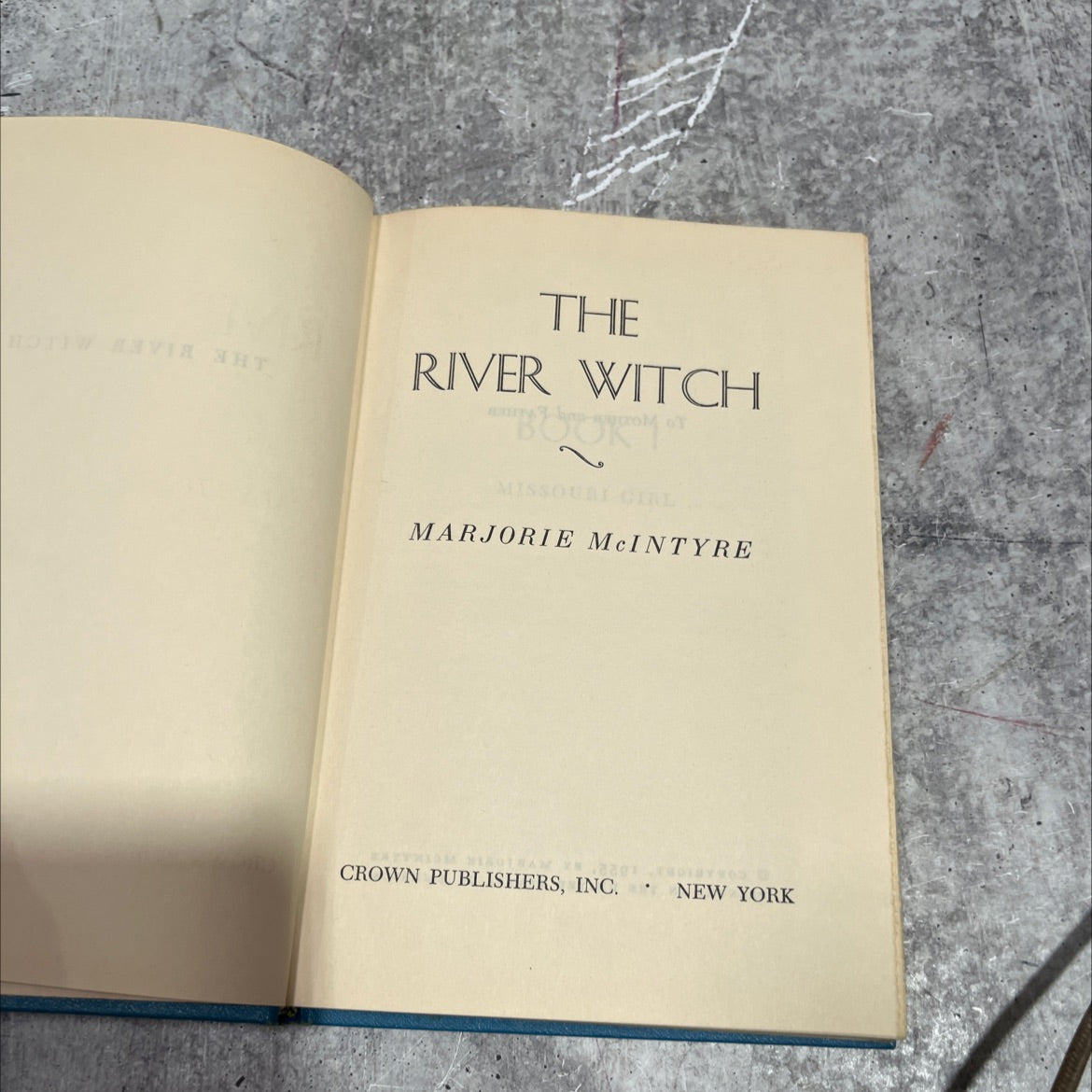 the river witch book, by marjorie mcintyre, 1955 Hardcover image 2