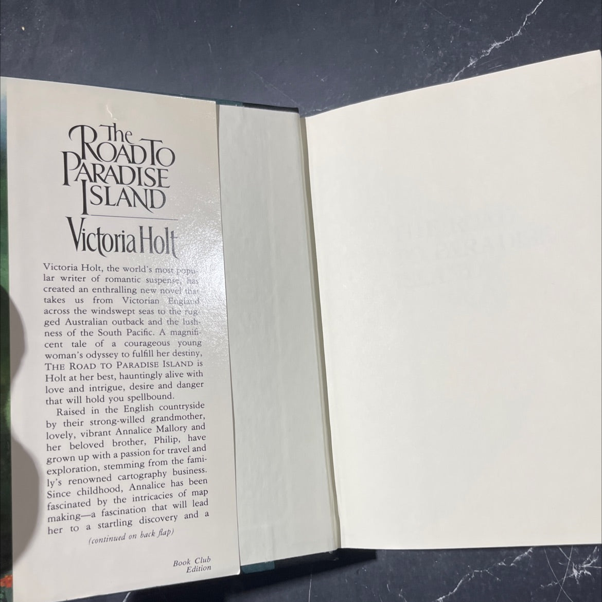 the road to paradise island book, by Victoria Holt, 1985 Hardcover image 4