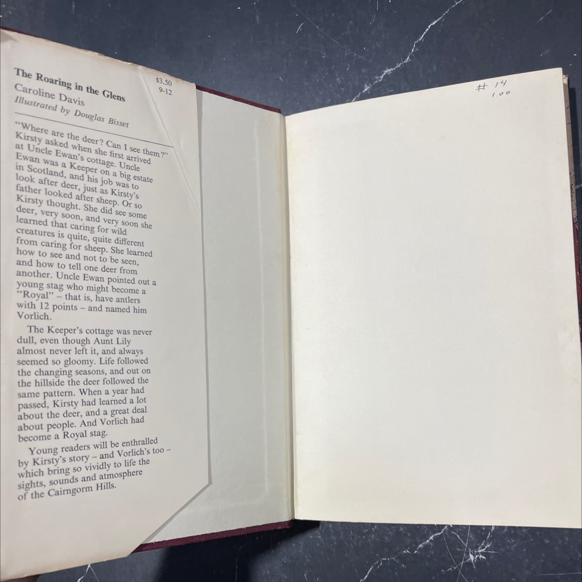 the roaring in the glens book, by Caroline Davis, 1967 Hardcover image 4