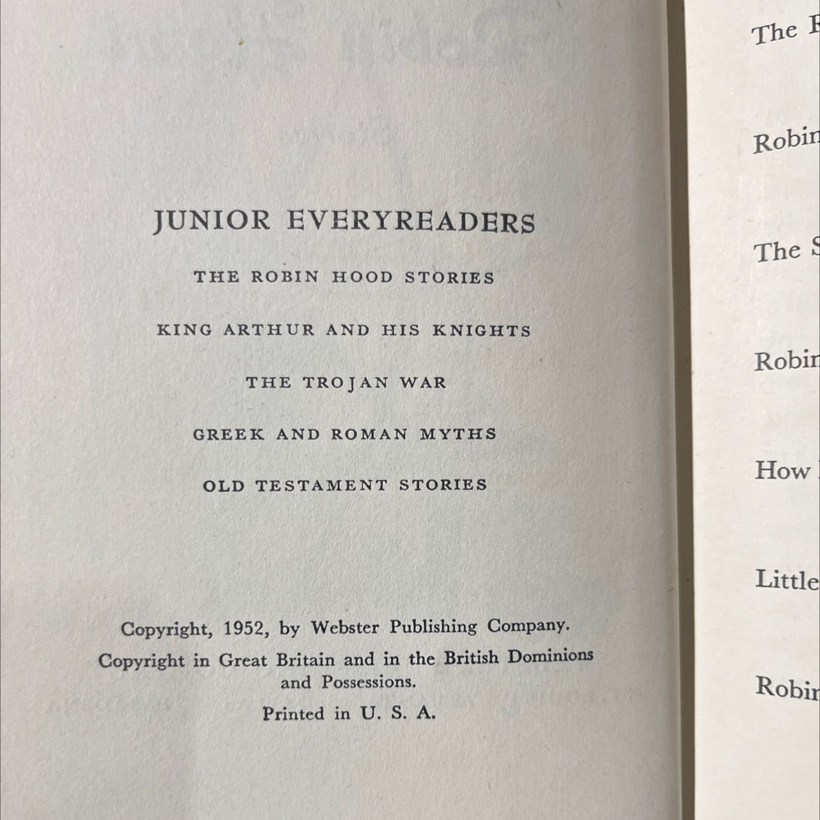 the robin hood stories book, by unknown, 1952 Hardcover image 3