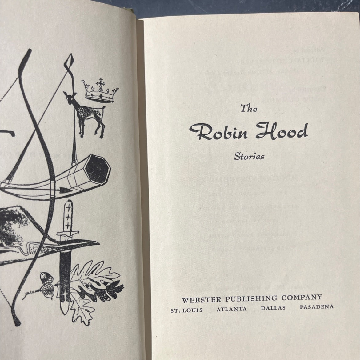the robin hood stories book, by unknown, 1952 Hardcover image 2