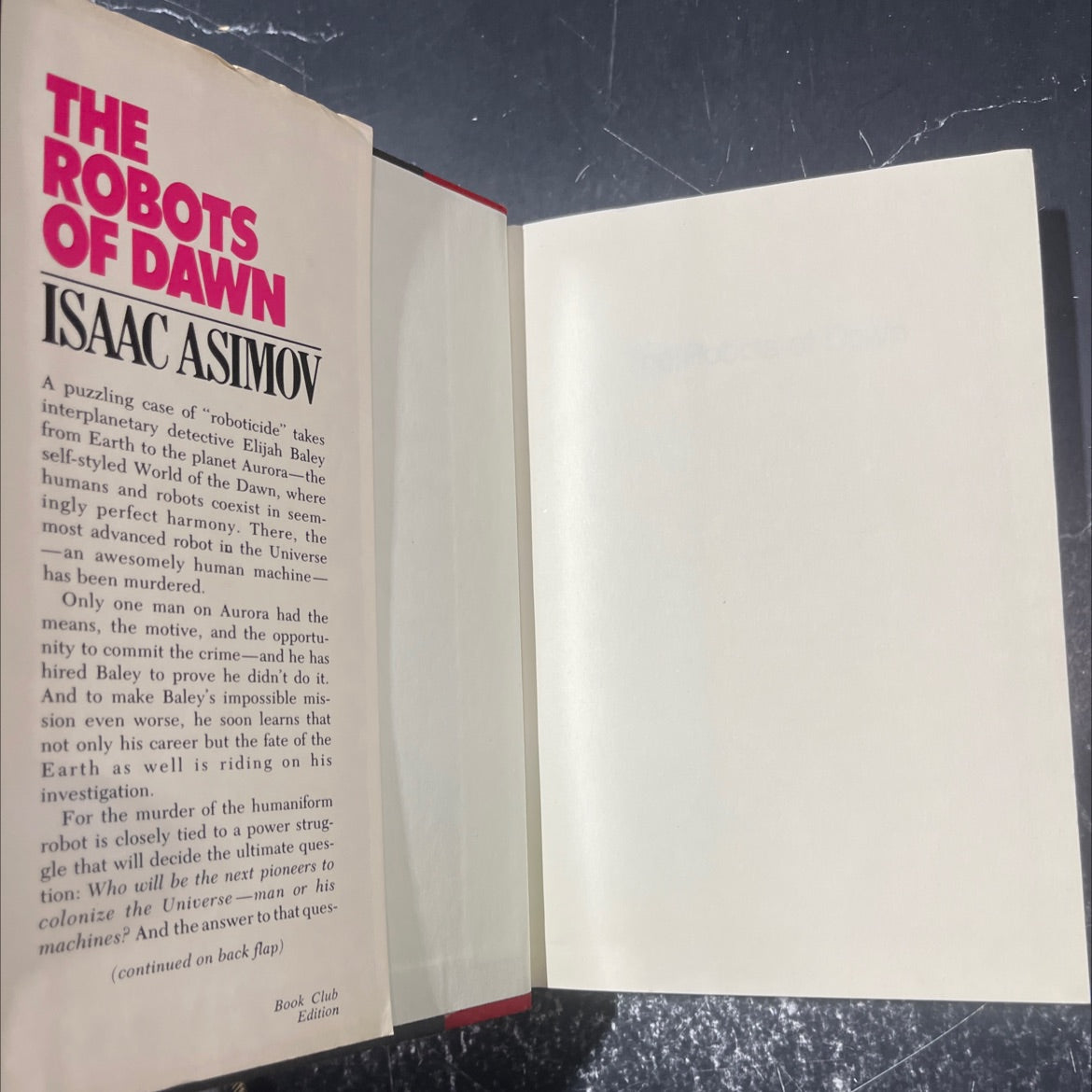 the robots of dawn book, by isaac asimov, 1983 Hardcover image 4