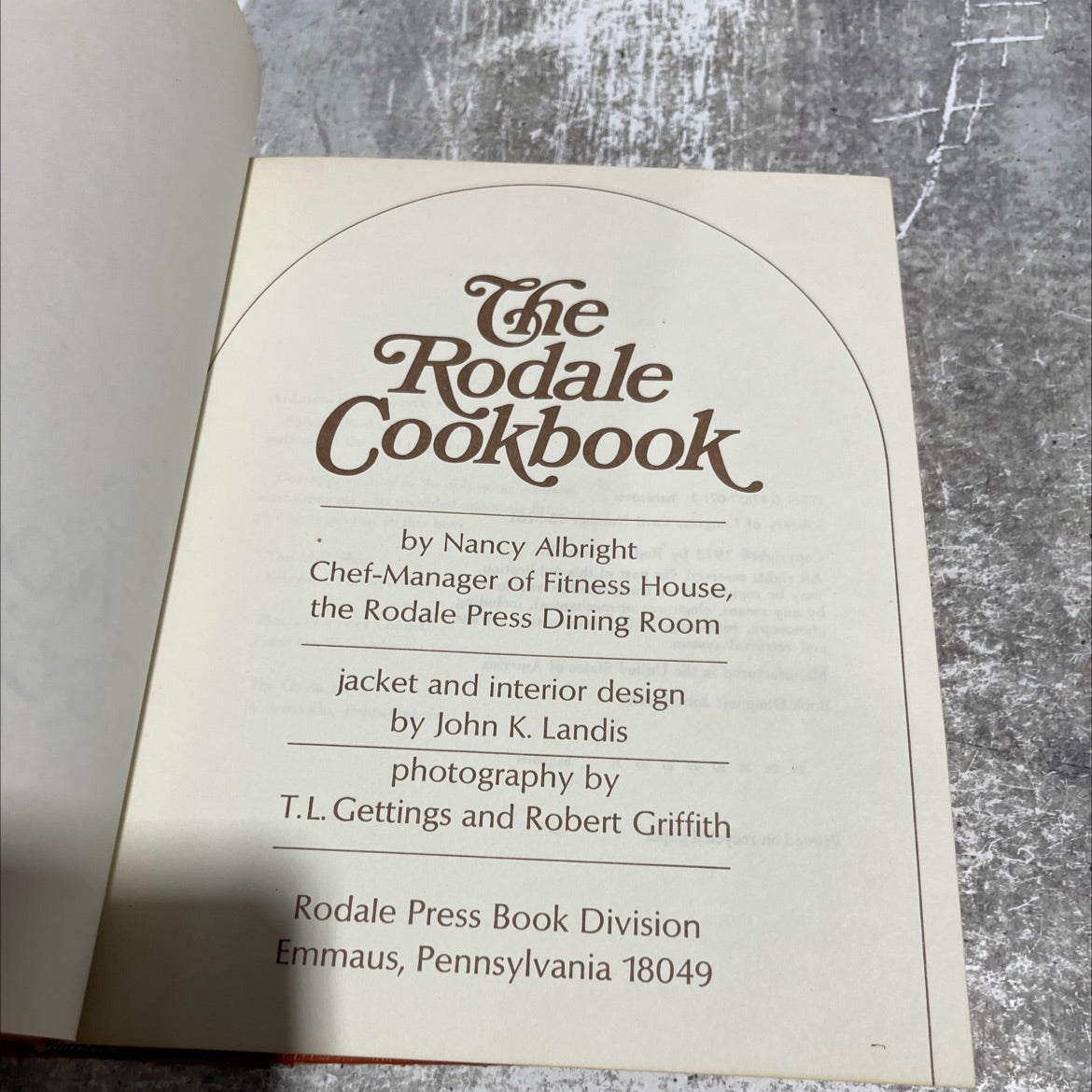 the rodale cookbook book, by nancy albright, 1973 Hardcover image 2