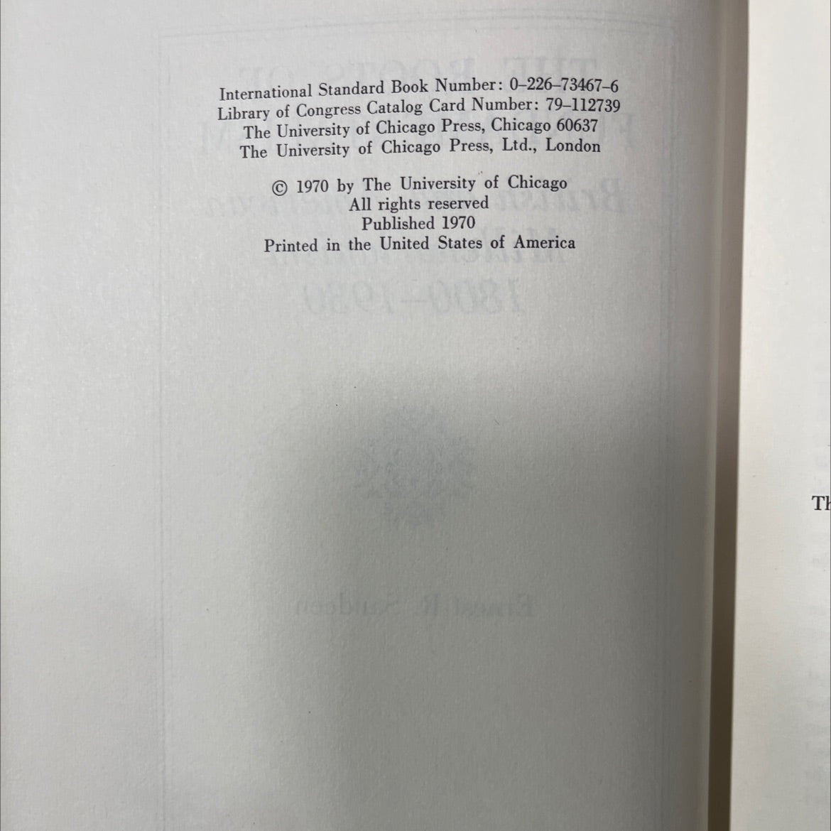 the roots of fundamentalism british and american millenarianism 1800-1930 book, by ernest r. sandeen, 1970 Hardcover image 3