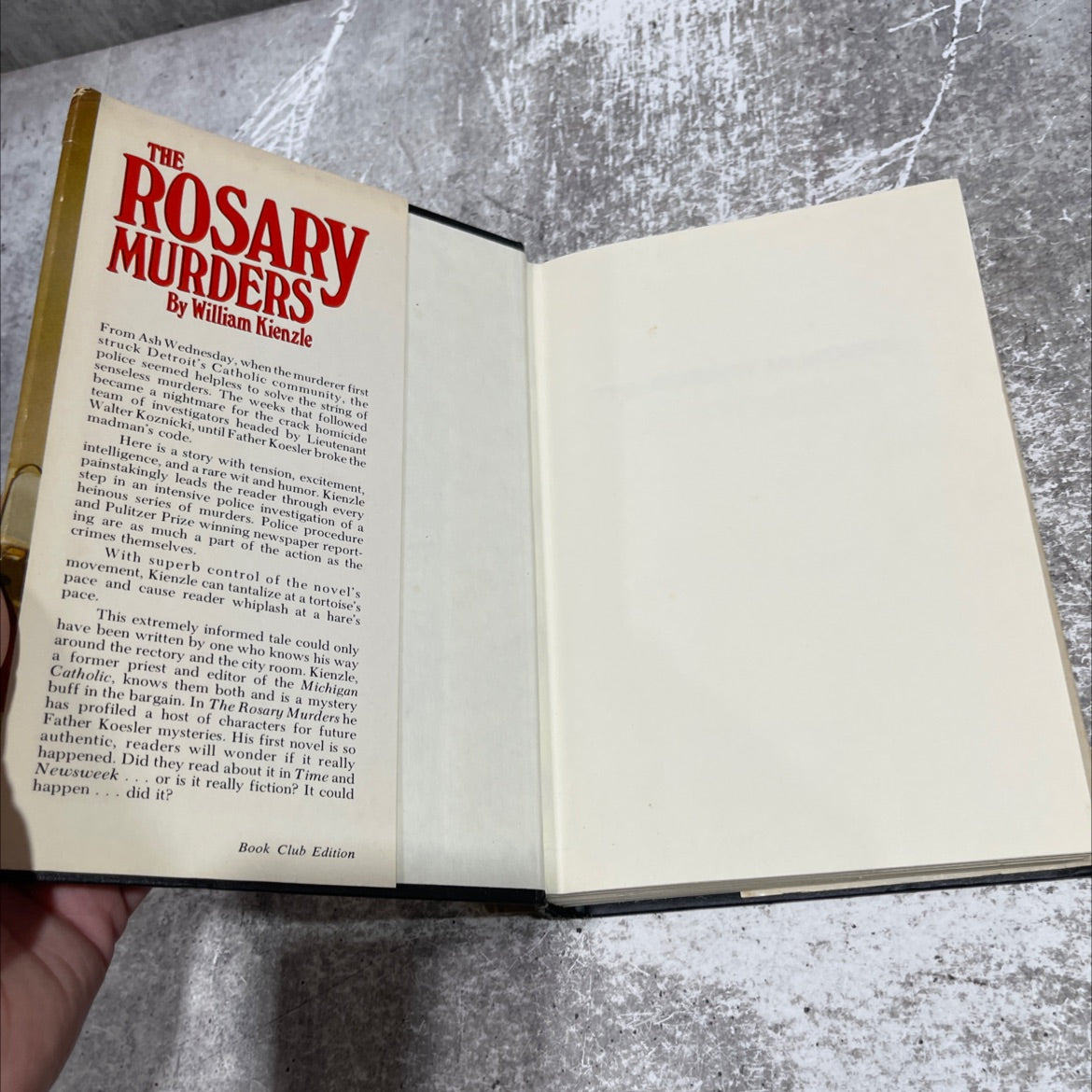the rosary murders book, by william x. kienzle, 1979 Hardcover image 4