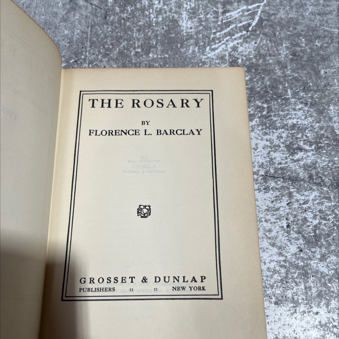 the rosary book, by florence l. barclay, 1910 Hardcover image 2