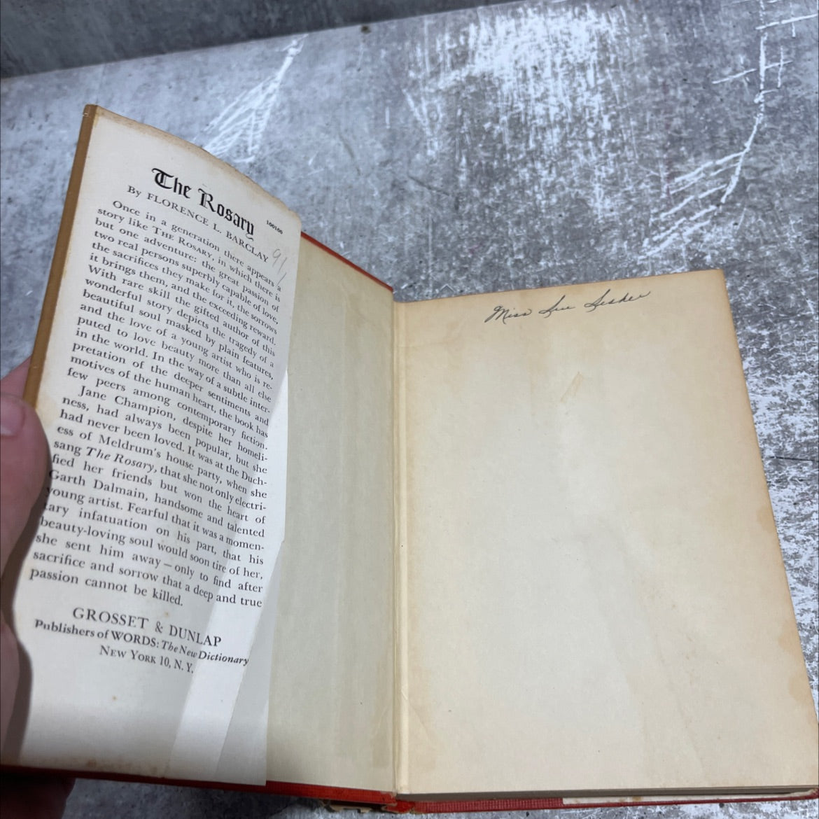 the rosary book, by florence l. barclay, 1910 Hardcover image 4