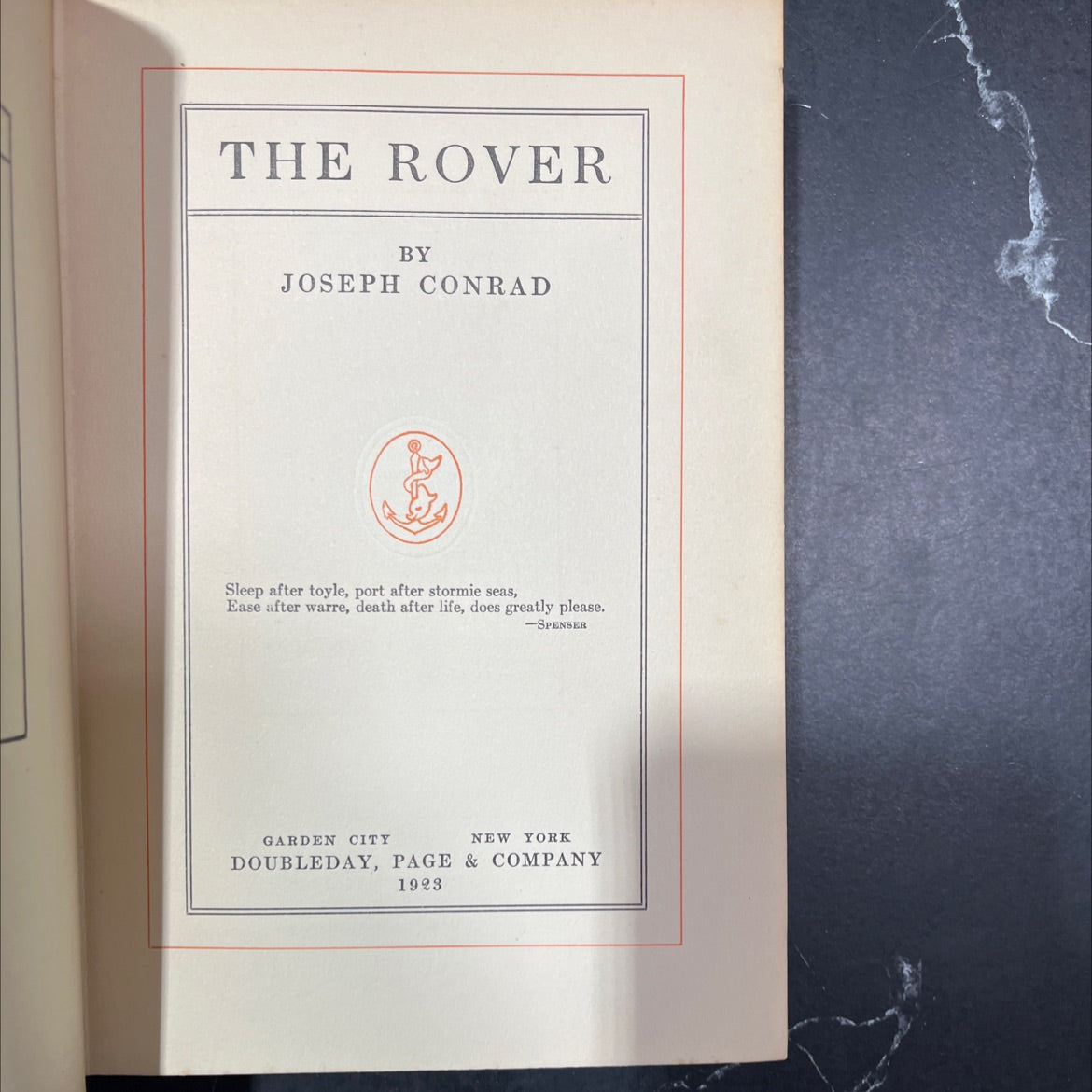 the rover book, by joseph conrad, 1923 Hardcover, First Edition, Antique image 2