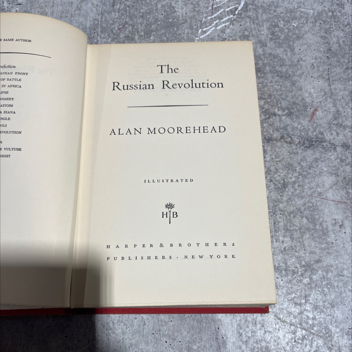 the russian revolution book, by alan moorehead, 1958 Hardcover image 2