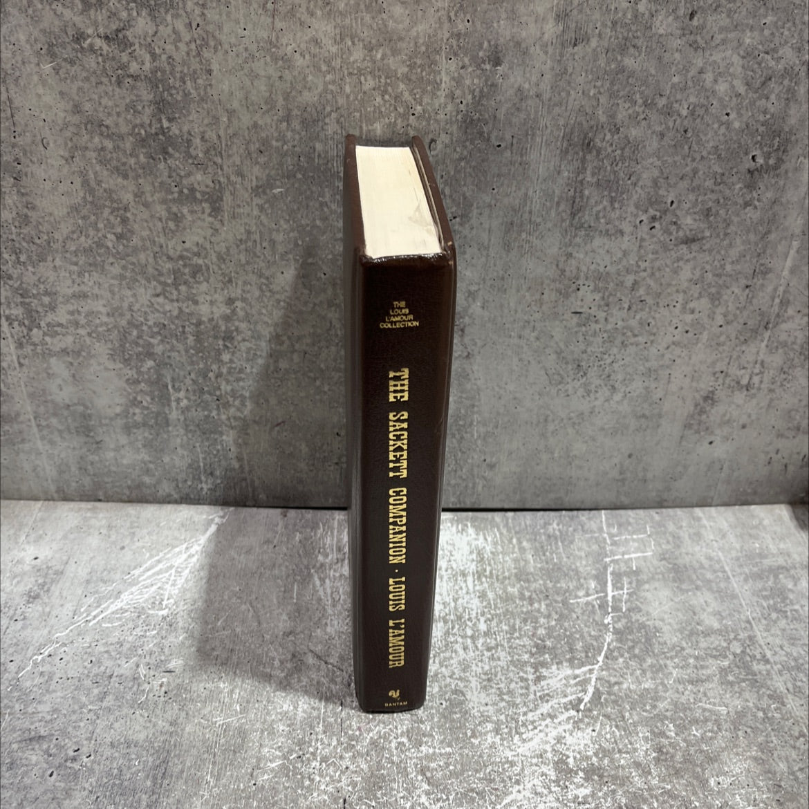 the sackett companion a personal guide to the sackett novels book, by louis l'amour, 1988 Leather image 4