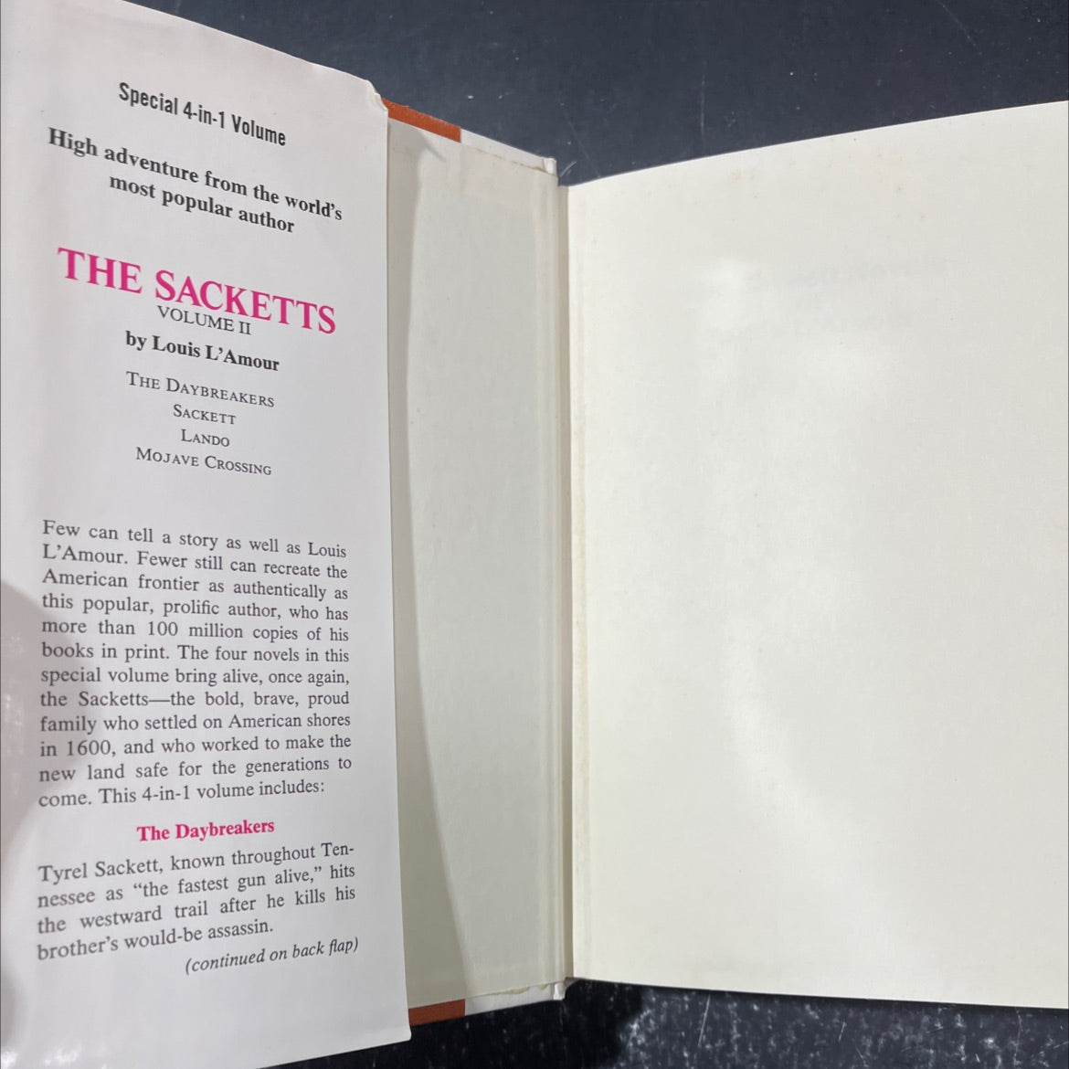 the sackett novels of louis l'amour volume ii book, by louis l'amour, 1980 Hardcover image 4