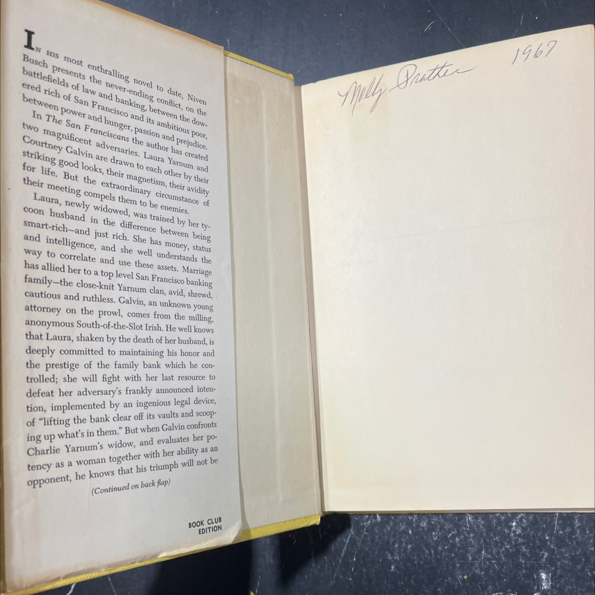 the san franciscans book, by niven busch, 1962 Hardcover image 4