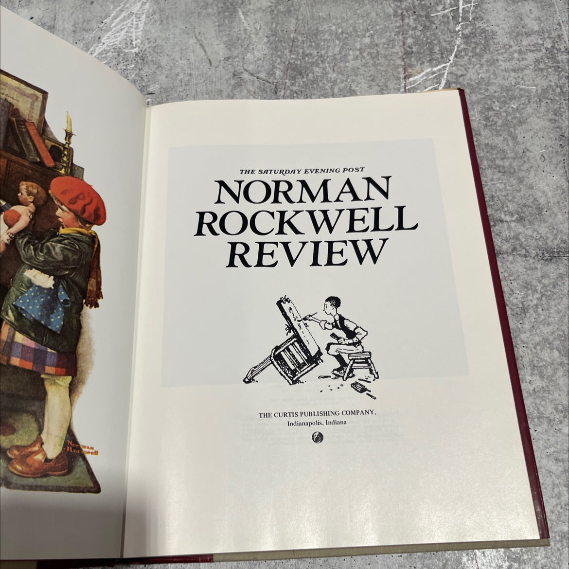 the saturday evening post norman rockwell review book, by rowell, 1979 Hardcover image 2