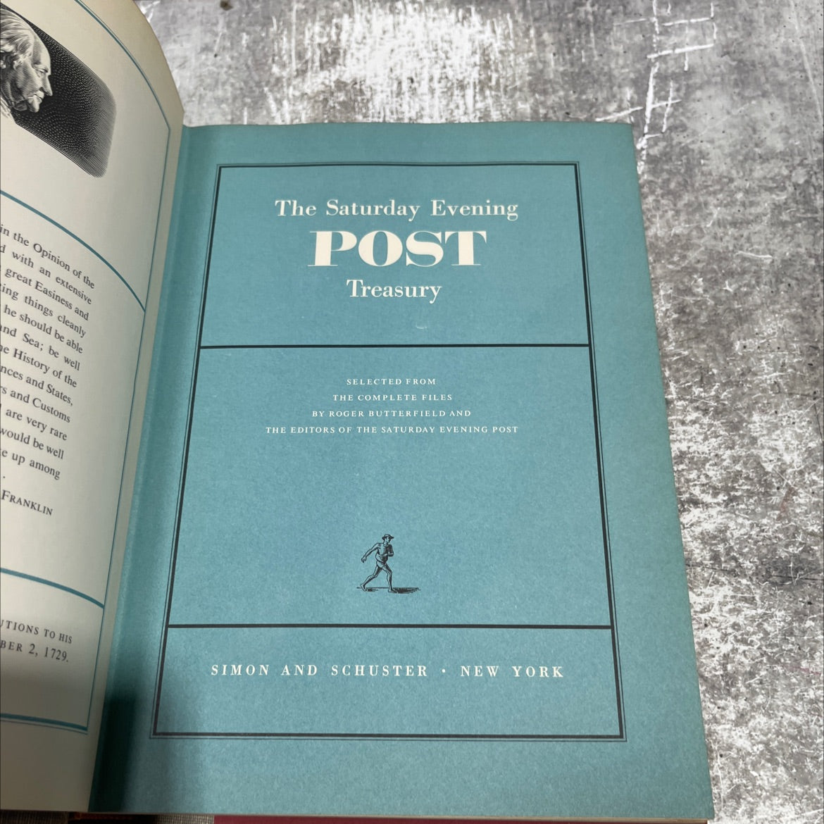the saturday evening post treasury book, by franklin, 1954 Hardcover image 2