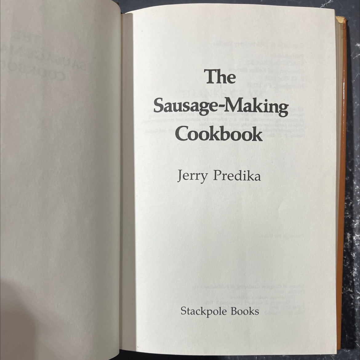 the sausage-making cookbook book, by jerry predika, 1983 Hardcover image 2