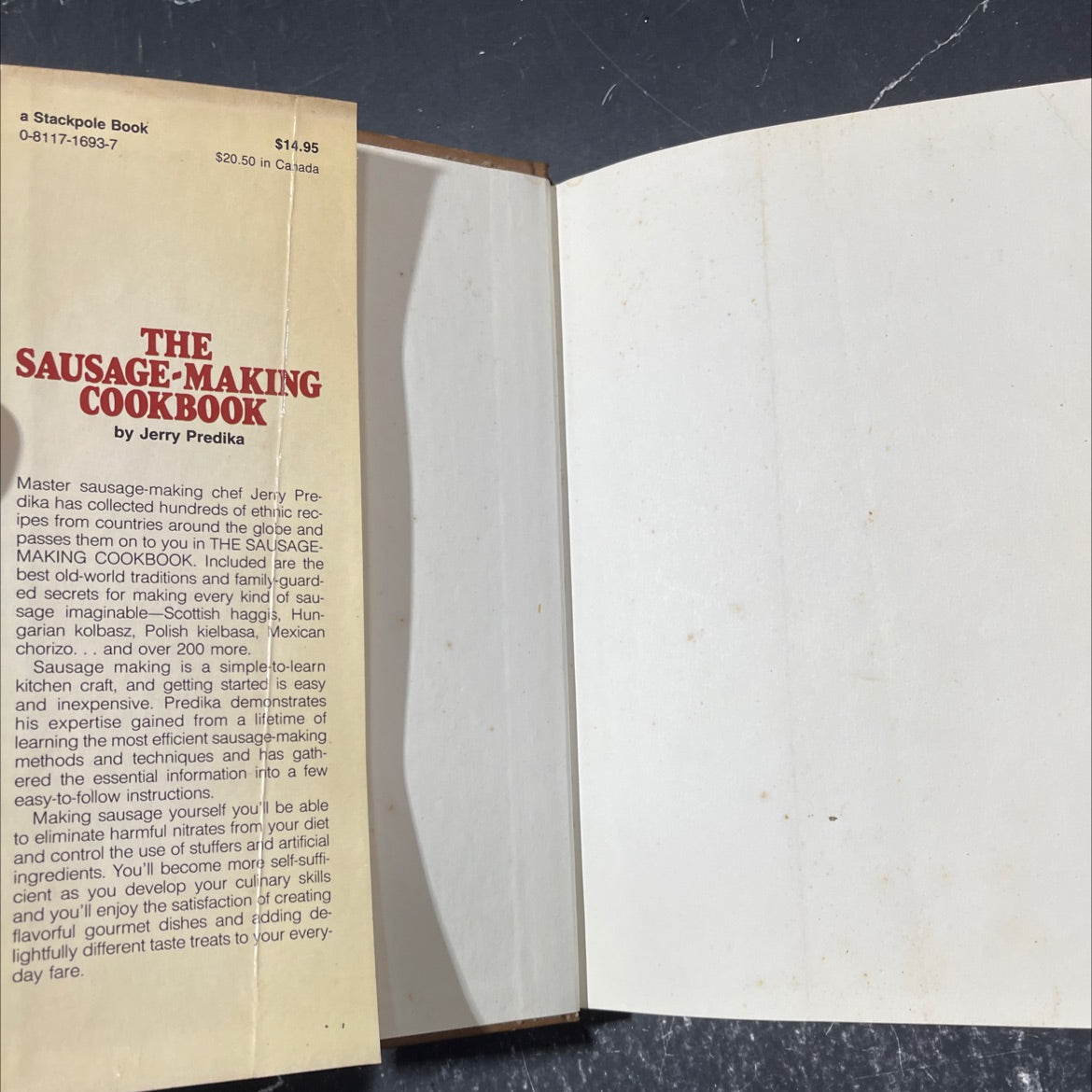 the sausage-making cookbook book, by jerry predika, 1983 Hardcover image 4