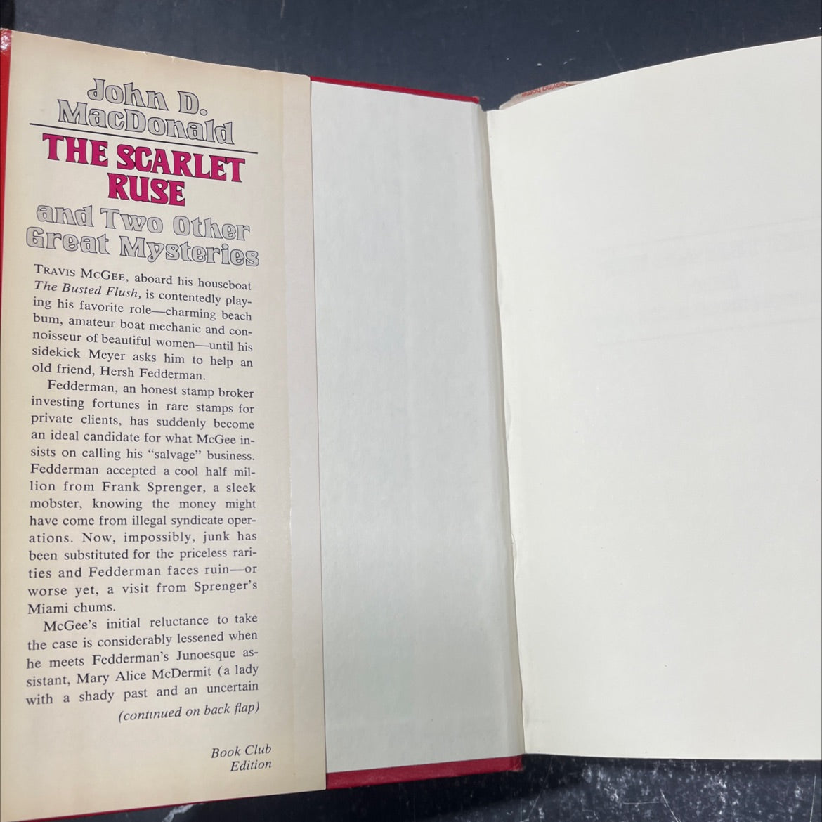the scarlet ruse and two other great mysteries book, by john d. macdonald, 1973 Hardcover image 4