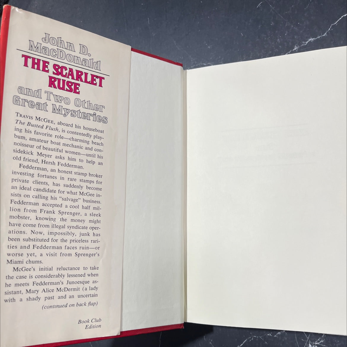 the scarlet ruse book, by john d. macdonald, 1973 Hardcover image 4